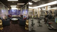 Indoor gym inside the big brother house